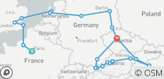 Paris et les « Golden Capitals » (dont Wattens) - 26 destinations