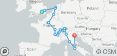 De ruta por el continente con la Italia clásica (34 destinos) - 34 destinos