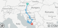 Wien und Kroatien mit Inseln (21 Reiseziele) - 21 Destinationen