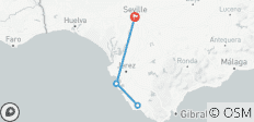 Entre Séville et l\'océan – Itinéraire de 7 jours à travers l\'Andalousie sans voiture - 5 destinations