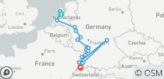 Juwelen des Rheins 2028 – 8 Tage (von Amsterdam nach Huningue) - 19 Destinationen