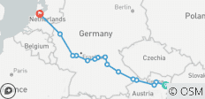 Europese pareltjes (2028, van Wenen naar Amsterdam) - 16 bestemmingen