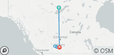 Circuit hivernal de 7 jours à Yellowknife : aurores boréales et Rocheuses canadiennes – De Yellowknife à Calgary - 10 destinations