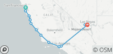 California Beaches and the Lights of Las Vegas - 13 destinations