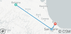 Italienisches Abenteuer: Bologna, Rimini, San Marino & schnelle Autos - 3 Destinationen
