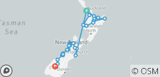 Nueva Zelanda: Norte y Sur - 30 destinos