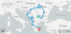 Die ultimative Balkanreise von Sofia nach Athen; halbprivate Tour mit eigenem Reiseleiter und Fahrzeug - 38 Destinationen