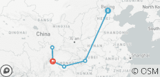 17 Days Beijing - Chongqing - Chengdu - Jiuzhaigou with Grand luxury Yangtze Cruise Three Gorges Journey | 5-Star Century Voyage - Deck 5 Cabin - 6 destinations
