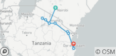 La route de Zanzibar - 14 destinations