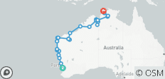 Wonders of the West Coast and Kimberley (from Perth to Darwin) - 30 destinations