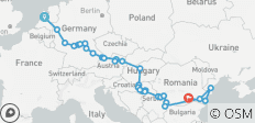 De Ámsterdam al Mar Negro (2028, de Ámsterdam a Bucarest) - 34 destinos