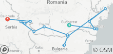 Reiche an der unteren Donau (, von Bukarest nach Belgrad) - 16 Destinationen