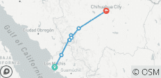 Copper-Canyon-Zug & 3 Kulturen – 8 Tage7 Nächte - 7 Destinationen