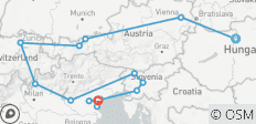 Cruise & Rail: Grand Alpine & the Jewels of Veneto (2027, Budapest to Venice) - 18 destinations