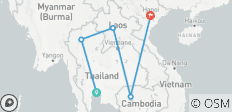 17 Day Indochina 4 Countries Essential (Your Own Group, Flexible Itinerary & 4 Star Hotels) - 5 destinations