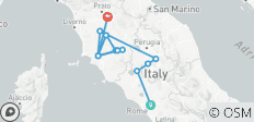 El corazón verde de Italia: Umbría y Toscana - 14 destinos