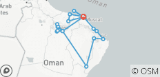 Entdecken Sie Oman – Ein 10 Tage Abenteuer mit dem Mietwagen - 20 Destinationen