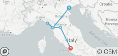 6 dagen, Italië met de trein - 8 bestemmingen