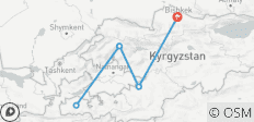 Sary-Chelek-See Trekkingreise - 7 Destinationen