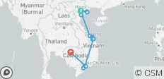 Die Höhepunkte von Vietnam und Kambodscha - 28 Destinationen