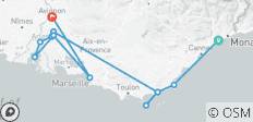 Circuit en voiture électrique en Provence et sur la Côte d\'Azur - 14 destinations