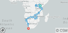 Afrika Rundreise (südwärts) - 65 Destinationen