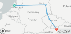 Route London–Wien (Hostels, Winter ab März , Start in Amsterdam, Classic) - 5 Destinationen