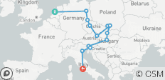 Route Londen naar Rome (hotels vanaf maart \'27, winter vanaf maart \'27, vertrek vanuit Amsterdam, klassiek) - 16 bestemmingen