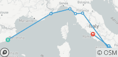 Circuit Barcelone-Rome (hôtels, hiver à partir d\'avril 2027, circuit classique) - 12 destinations