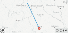 Tagesausflug zum Taj Mahal mit dem Gatiman Express! - 2 Destinationen