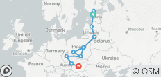 Grand tour d\'Europe : 7 pays (pays baltes, Pologne et Europe de l\'Est) en 21 jours – Passant par Tallinn, Riga, Vilnius, Varsovie, Wrocław, Cracovie, Prague, Vienne et Budapest - 19 destinations