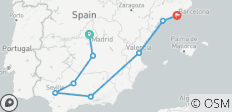 Circuit de 9 jours de Madrid à Barcelone en passant par l\'Andalousie et la côte méditerranéenne - Classe A - 8 destinations