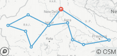 20 Tage Kulturreise durch Nordindien: Von Neu-Delhi nach Varanasi (3-, 4- und 5-Sterne-Hotels zur Auswahl) - 11 Destinationen