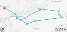 Circuit privé de luxe de 4 jours au départ de Marrakech vers le désert - 15 destinations