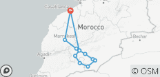 Au départ de Casablanca : circuit privé de 5 jours dans le désert de l\'Erg Chigaga - 12 destinations