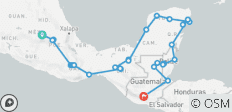 Mexico City to Guatemala