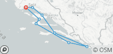Rundreise von Split nach Trogir mit Zwischenstopp in Dubrovnik K200 – MS Adriatica 2027 - 9 Destinationen