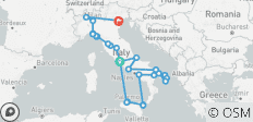 Entdecken Sie Italiens historische Städte und Küsten – 19 Tage - 52 Destinationen