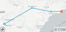 Von Madrid nach Barcelona – Ein spanisches Abenteuer – 5 Tage - 4 Destinationen