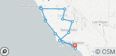 California Adventure : villes, côtes et parcs - 9 jours - 18 destinations