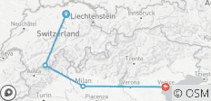 Von den Alpen nach Venedig: Ein luxuriöser 5-Sterne-Urlaub in der Schweiz und Italien inklusive Frühstück und Transfers - 4 Destinationen