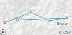Bhutan: Thimphu, Punakha, Trongsa, Phobjikha, Paro (8 dagen/7 nachten) - 5 bestemmingen