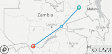 10-tägige Safari-Reise durch Sambia – Victoriafälle, South Luangwa und Unterer Sambesi - 6 Destinationen