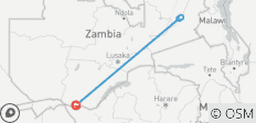 7-tägige Safari in Sambia & Abenteuer an den Victoriafällen - 7 Destinationen