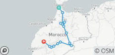6-daagse privéreis door Marokko van Tanger naar Marrakesh: de Sahara, Fez en een avontuur in de woestijn - 15 bestemmingen