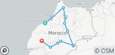 5-daags privé-luxeavontuur door Marokko: van Casablanca naar Marrakesh via Fez en de Sahara - 12 bestemmingen