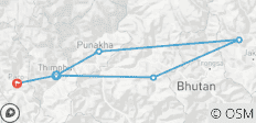 Bhutan: Thimphu, Punakha, Bumthang, Phobjikha, Paro (9 dagen/8 nachten) - 6 bestemmingen