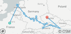 Jewels of Europe with Paris & Prague 2028 - 21 Days (from Paris to Prague) - 24 destinations