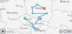 La République tchèque, Budapest et le cœur de la Pologne (y compris Győr) - 16 destinations