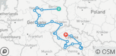 Le cœur de l\'Allemagne et la totalité de la Tchécoslovaquie - 26 destinations